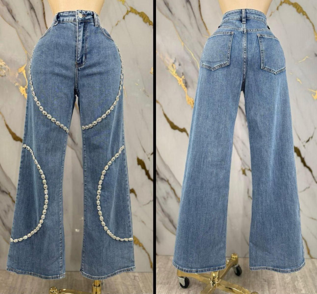 Jean with Rhinestone